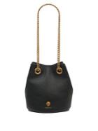 Anne Klein Textured Leather Chain Bucket Bag