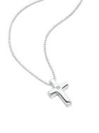 D For Diamond Diamond Cross Pendant Necklace
