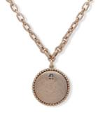 Lauren Ralph Lauren Crystal Crest Pendant Necklace