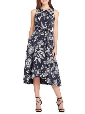 Tahari Arthur S. Levine Floral Midi Dress