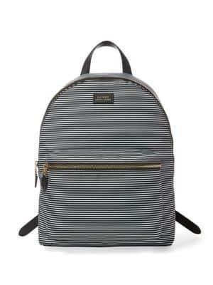 Lauren Ralph Lauren Striped Canvas Backpack