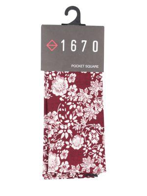 Lord Taylor Oban Floral Cotton Pocket Square