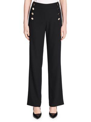 Calvin Klein Wide Leg Buttoned Pants