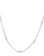 Lord & Taylor Filigree Curb Sterling Silver Chain Necklace