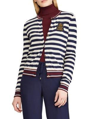 Lauren Ralph Lauren Portia Striped Cardigan