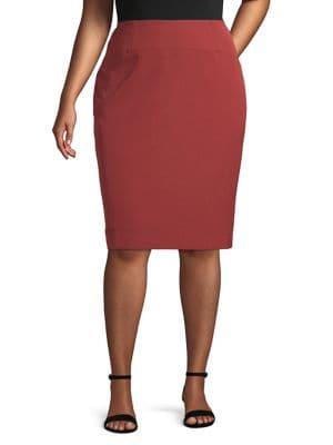 Albert Nipon Slim Pencil Skirt
