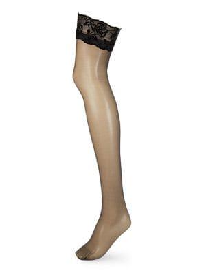 Pretty Polly Velvet Lace Thigh Highs