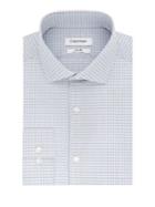 Calvin Klein Slim-fit Checkered Stretch-cotton Dress Shirt