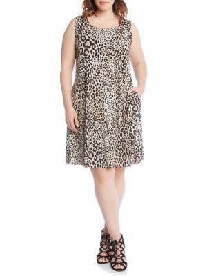 Karen Kane Plus Leopard-print Chloe Dress