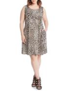 Karen Kane Plus Leopard-print Chloe Dress
