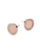 Michael Kors Rose & Blush Pave Stud Earrings
