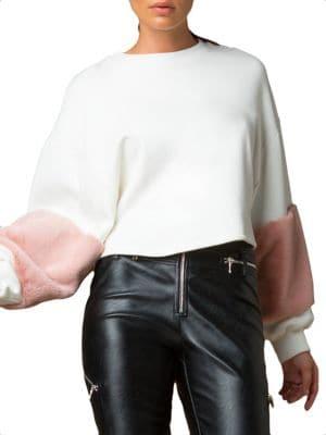 Tiger Mist Luella Faux Fur-trimmed Jumper