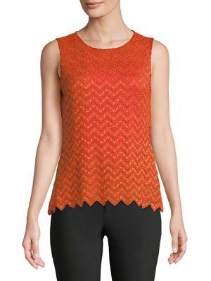 Calvin Klein Plus Sleeveless Lace Top