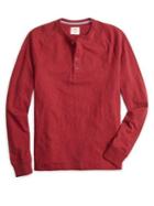 Brooks Brothers Red Fleece Raglan-sleeve Cotton Henley