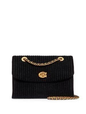 Coach Parker Quilted Velvet Shoulder Bag