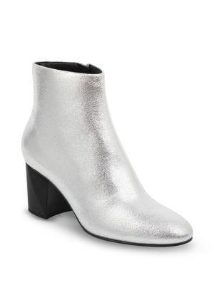Kendall + Kylie Hadlee Metallic Leather Booties