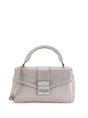 Karl Lagerfeld Paris Ali Metallic Satchel
