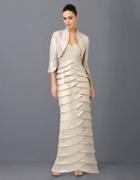 Adrianna Papell Chiffon-overlay Sheath Dress