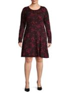 Michael Michael Kors Plus Floral-print Shift Dress