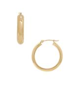 Lord & Taylor 14k Yellow Gold Half Round Hoop Earrings