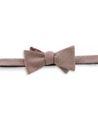Black Brown Textured Bow Tie