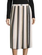 Calvin Klein Pleated Striped Skirt