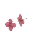 Betsey Johnson Flower Petal Stud Earrings