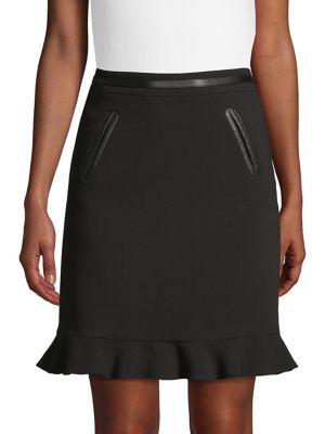 Karl Lagerfeld Paris Ruffle Hem Skirt