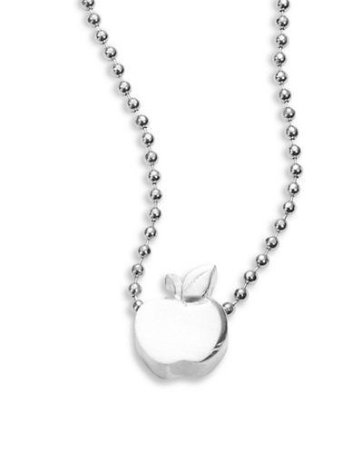 Alex Woo Sterling Silver Apple Icon Necklace