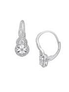 Sonatina Diamond And Sterling Silver Twist Earrings