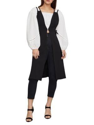 Bcbgmaxazria Lace Up Long Jacket