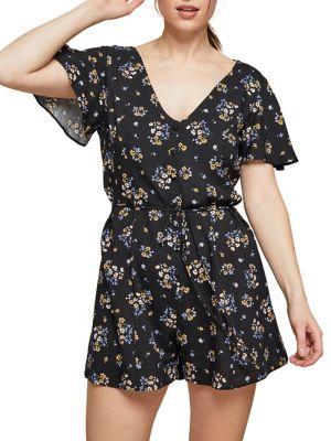 Miss Selfridge Ditsy Cluster Playsuit