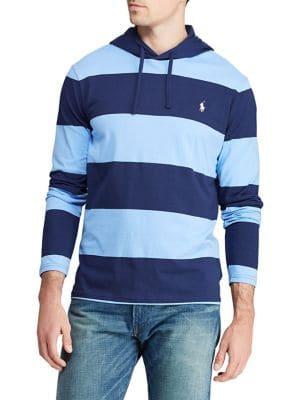 Polo Ralph Lauren Striped Cotton Jersey Hooded Tee