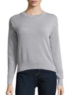 Michael Michael Kors Button Accented Bubble Knit Stitched Sweater