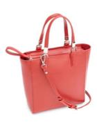 Royce New York Rfid Blocking Mini Saffiano Leather Satchel Crossbody Bag