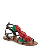 Kate Spade New York Colombus Leather Floral Sandals