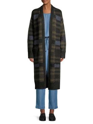 Joan Vass Lux Plaid Duster