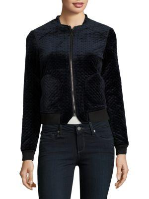Vero Moda Zip-up Velvet Quilted Jacket