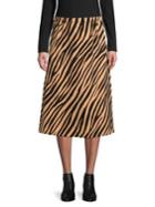 Lord & Taylor Zebra-print A-line Skirt