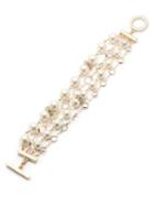Anne Klein Faux Pearl And Crystal Bracelet