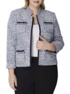 Tahari Arthur S. Levine Boucle Open Jacket