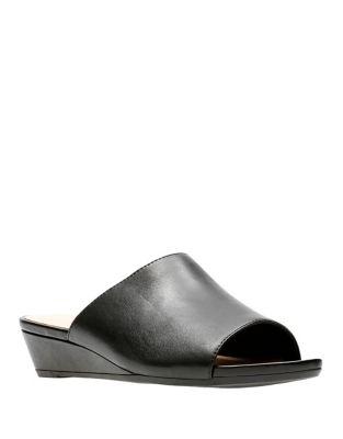 Clarks Parram Waltz Leather Mules