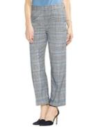 Vince Camuto Sapphire Bloom Checkered Trousers