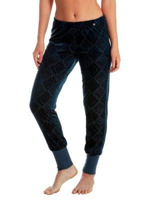 Midnight Bakery Prism Burnout Velvet Jogger Pants