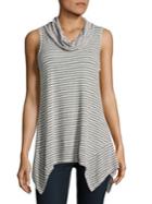 Design Lab Lord & Taylor Striped Sleeveless Blouse