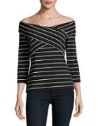 Vince Camuto Crossed Panel Off-the-shoulder Top