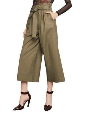 Bcbgmaxazria Issac Paperbag Waist Culottes