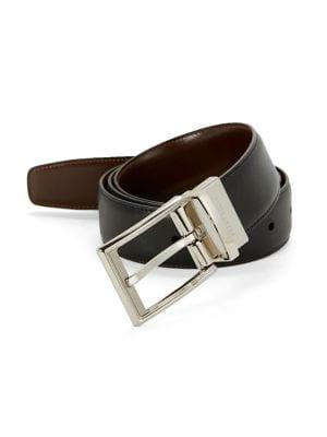 Perry Ellis Saffiano Leather Belt