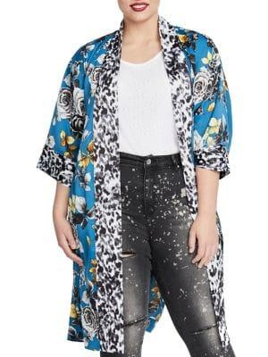 Rachel Rachel Roy Plus Rebel Floral Printed Kimono