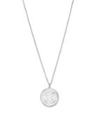 Lucky Brand Silvertone Circular Pendant Necklace